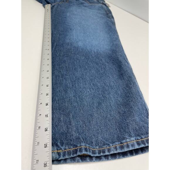 Old Navy Straight Leg High Rise Denim Jeans Medium Washed Blue Women Size 18 NWT - Picture 9 of 10